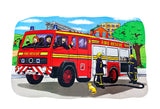 Shaped Floor Puzzle Fire Engine - JJ572