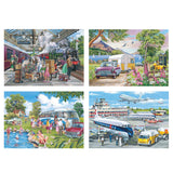 4 x 500 - Going Places 500 Piece Piece Jigsaw Puzzles