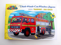Shaped Floor Puzzle Fire Engine - JJ572