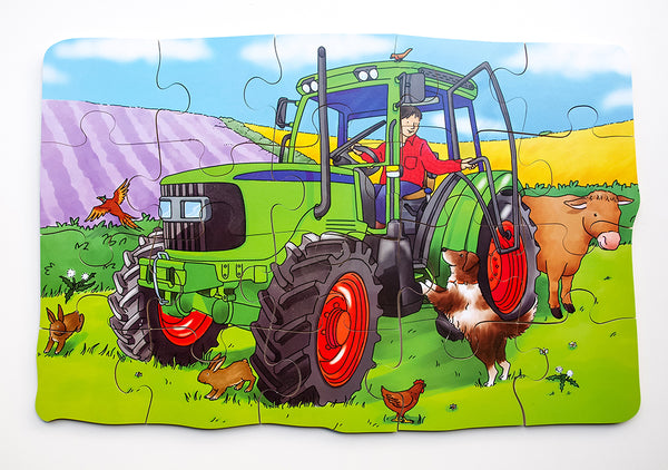 Shaped Floor Puzzle Tractor - JJ574